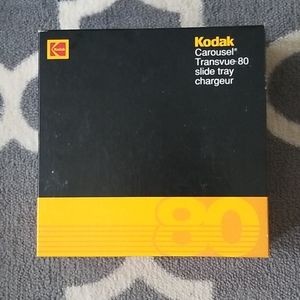 Vintage, New in Original Box Kodak Carousel Transvue 80 Slide Trays